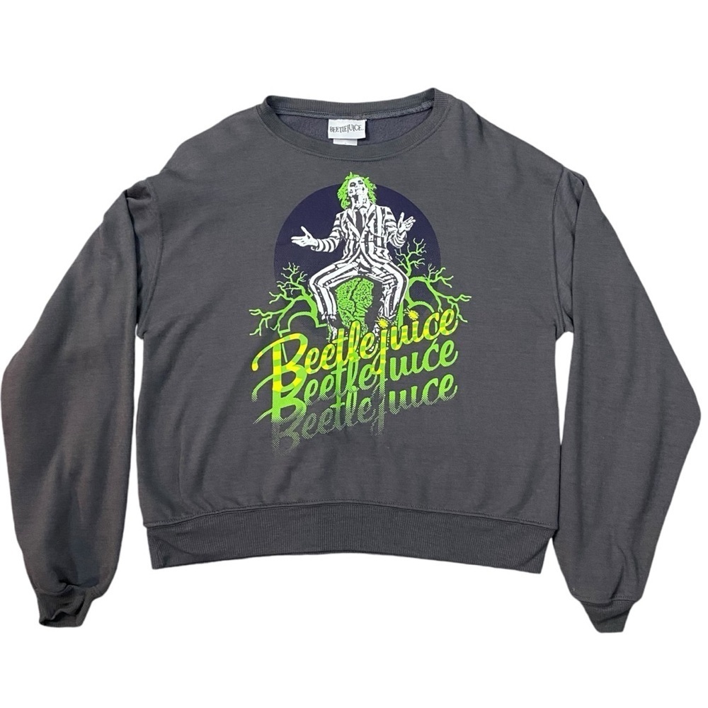 Beetlejuice Beetlejuice Beetlejuice Sweatshirt Licensed Merch Oversized Small
